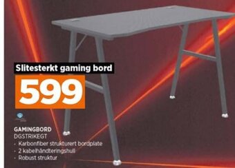 POWER GAMINGBORD DGSTRIKEGT tilbud