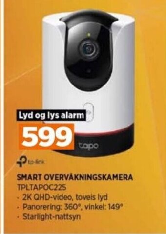 POWER SMART OVERVÅKNINGSKAMERA TPLTAPOC225 tilbud