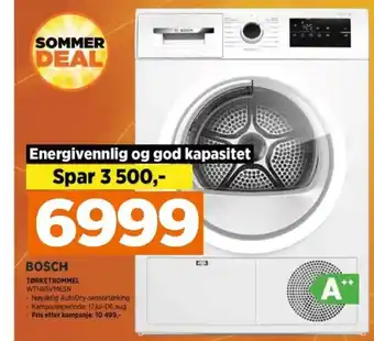 POWER BOSCH TØRKETROMMEL WTH85VM6SN tilbud