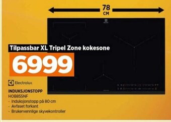 POWER Electrolux INDUKSJONSTOPP HOB855NF tilbud