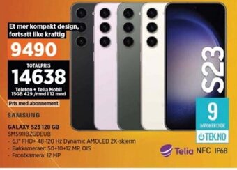 POWER SAMSUNG GALAXY S23 128 GB SMS911BZGDEUB tilbud