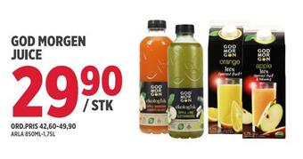 Jacobs God morgen juice tilbud