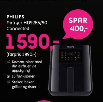 ELON Philips airfryer hd9255/90 connected tilbud