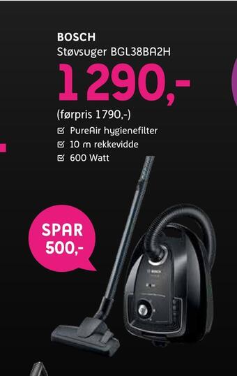 ELON Bosch støvsuger bgl38ba2h tilbud