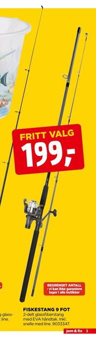 Fiskestang 9 fot