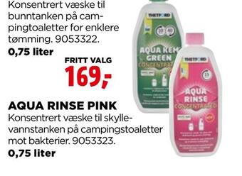 Aqua rinse pink