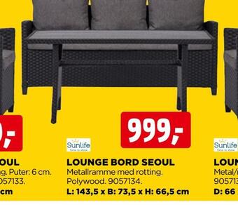 jem & fix Lounge bord seoul tilbud