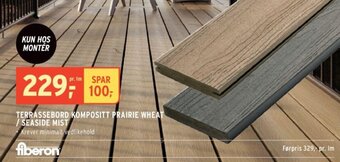 Montér TERRASSEBORD KOMPOSITT PRAIRIE WHEAT / SEASIDE MIST tilbud