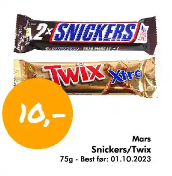 Havaristen Mars Snickers/Twix tilbud