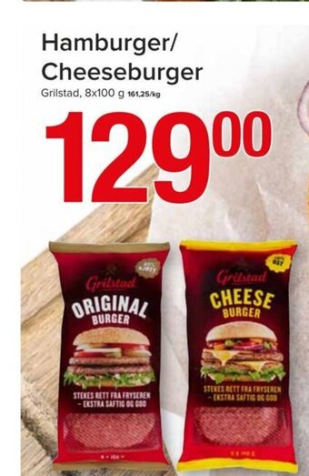 Spar Hamburger/ Cheeseburger Grilstad tilbud