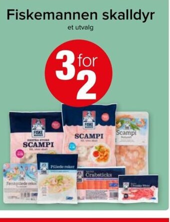 Spar Fiskemannen skalldyr tilbud