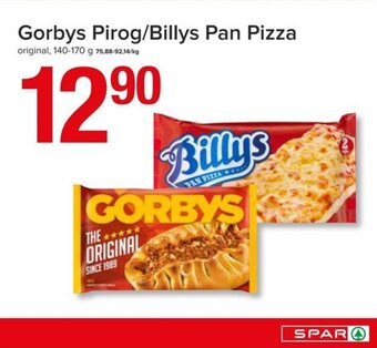 Spar Gorbys Pirog/Billys Pan Pizza tilbud