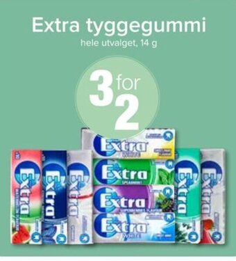 Spar Extra tyggegummi tilbud