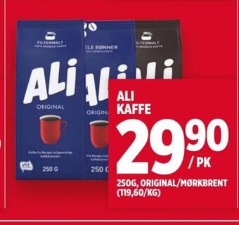 Meny ALI KAFFE tilbud