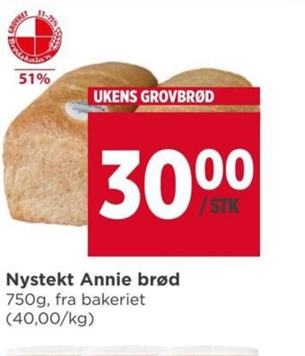 Meny Nystekt Annie brød tilbud