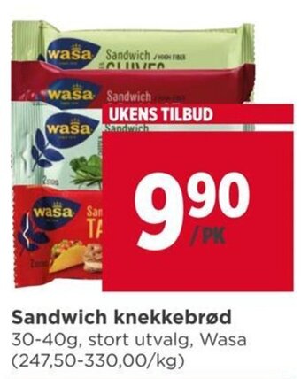 Meny Sandwich knekkebrød tilbud