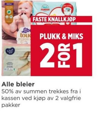 Meny Alle bleier tilbud