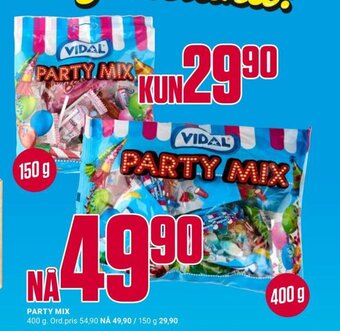 Europris PARTY MIX tilbud