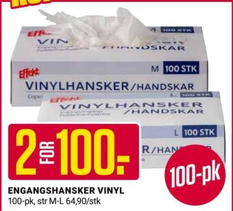 Europris Engangshansker vinyl tilbud