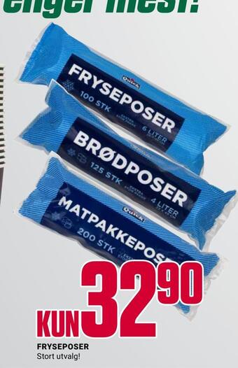 Europris Fryseposer tilbud