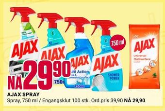 Europris Ajax spray tilbud