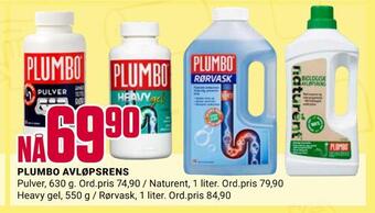 Europris Plumbo avløpsrens tilbud