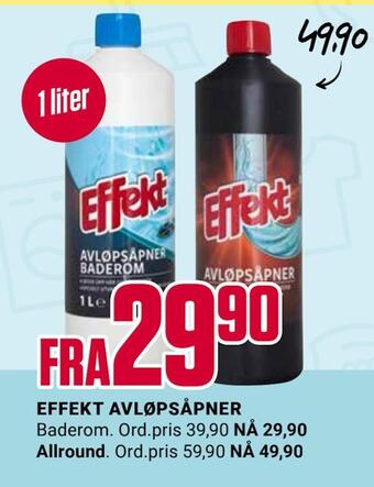 Europris Effekt avløpsåpner tilbud