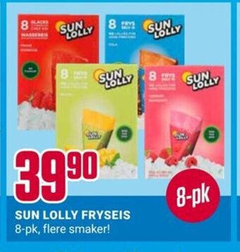 Europris SUN LOLLY FRYSEIS tilbud