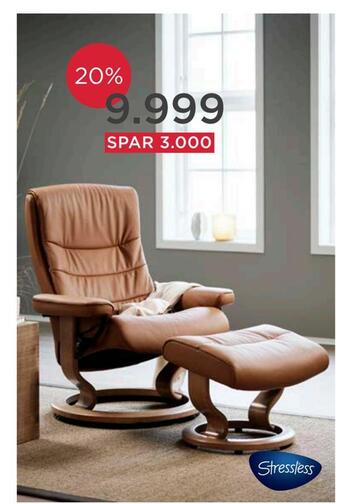 Møbelringen Stressless® nordic classic hvilestol tilbud
