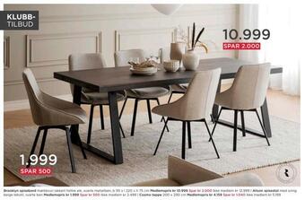 Møbelringen Brooklyn spisebord tilbud