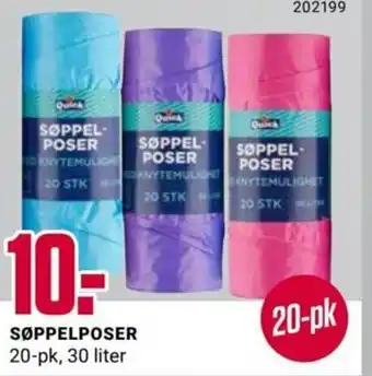 Europris SØPPELPOSER 20-pk tilbud