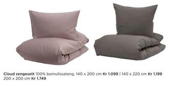 Møbelringen Cloud sengesett tilbud