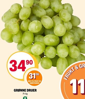 Coop Extra GRØNNE DRUER tilbud