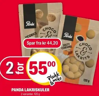 Coop Extra PANDA LAKRISKULER tilbud