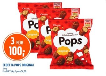 Coop Obs Pops sjokoladepose tilbud