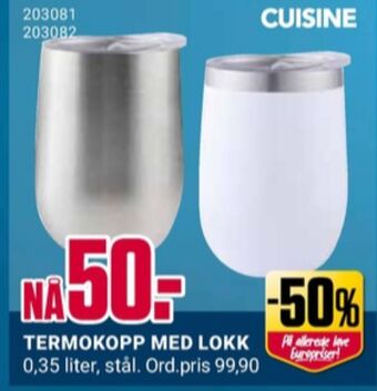 Europris Cuisine termokopp tilbud
