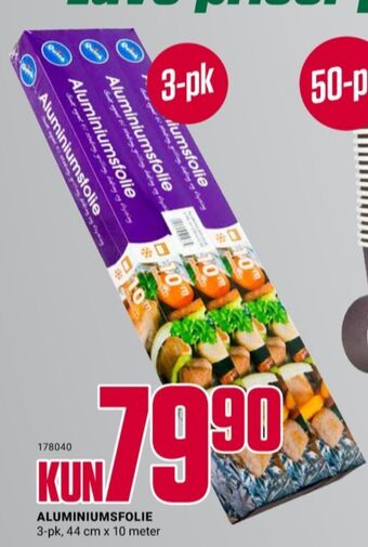 Europris Ukjent aluminiumsfolie tilbud