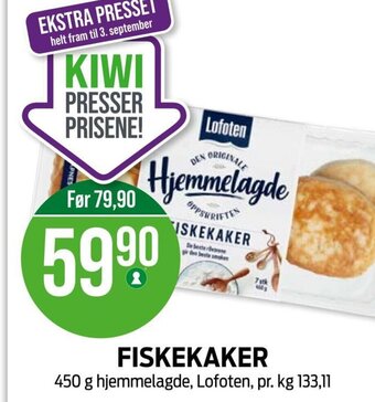Kiwi FISKEKAKER tilbud