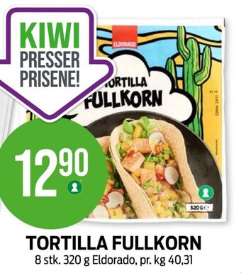 Kiwi TORTILLA FULLKORN tilbud