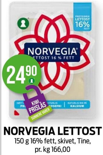 Kiwi NORVEGIA LETTOST tilbud