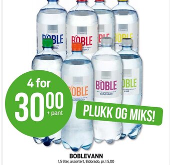 Kiwi BOBLEVANN 1,5 liter, assortert, Eldorado tilbud