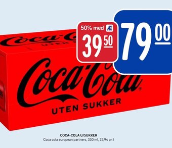 Rema 1000 COCA-COLA U/SUKKER tilbud