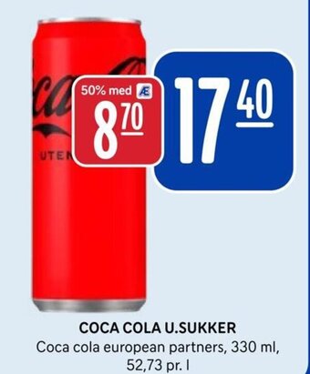 Rema 1000 COCA COLA U.SUKKER tilbud