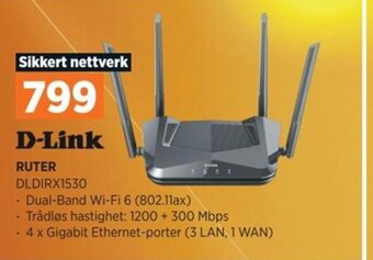 POWER D-Link RUTER DLDIRX1530 tilbud