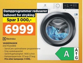 POWER Electrolux VASKEMASKIN EW7F6449R8 tilbud