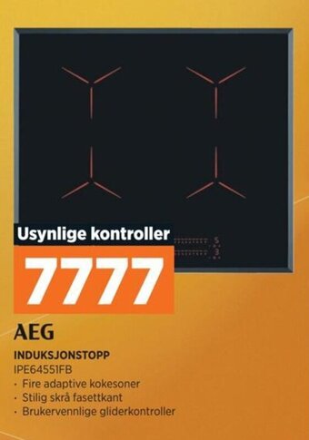 POWER AEG INDUKSJONSTOPP IPE64551FB tilbud