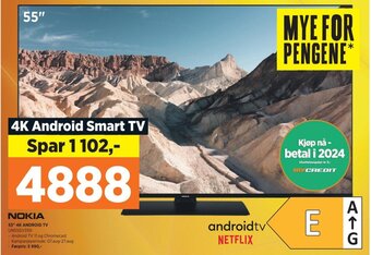 POWER NOKIA 55" 4K ANDROID TV UN55GV3101 tilbud