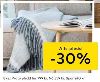Skeidar Prato pledd tilbud