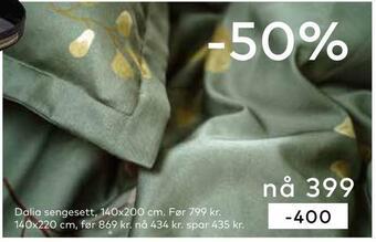 Skeidar Dalia sengesett tilbud