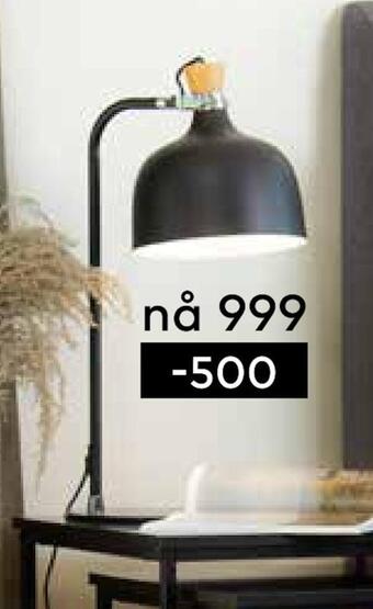 Skeidar Design bordlampe, tilbud